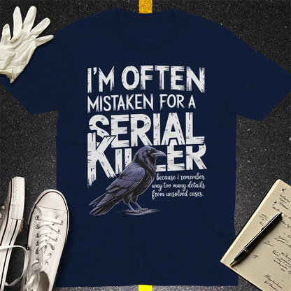 Serial Killer Vibes T-Shirt - Navy