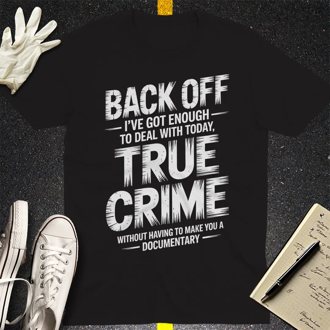 True Crime Documentary Threat T-Shirt - Black