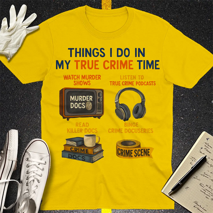 True Crime Time T-Shirt - Daisy