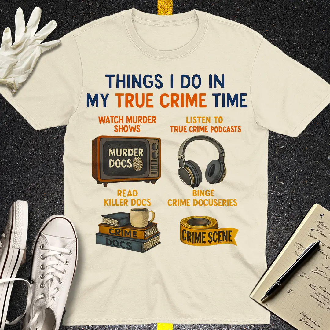 True Crime Time T-Shirt - Natural
