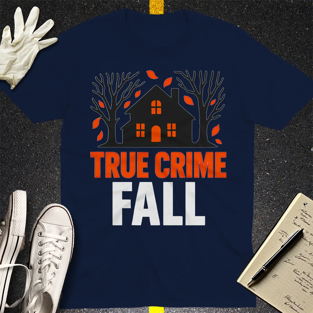 True Crime Fall T-Shirt - Navy