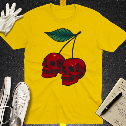 Cherry Skulls T-Shirt - Daisy