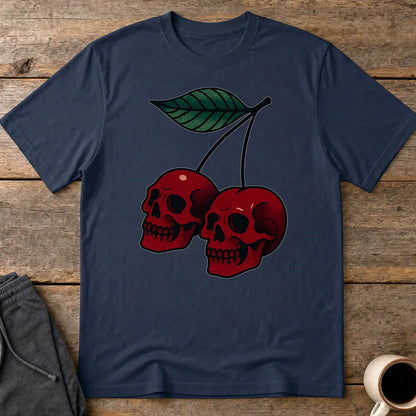 Cherry Skulls T-Shirt - Navy