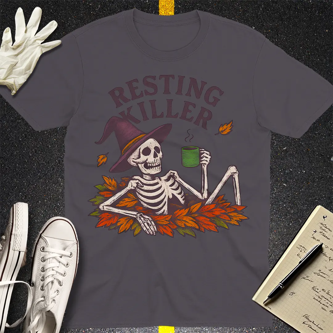 Resting Killer T-Shirt - Charcoal