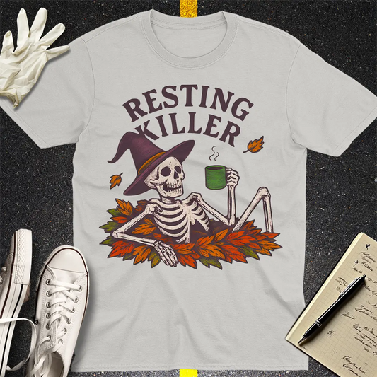 Resting Killer T-Shirt - Ice Grey