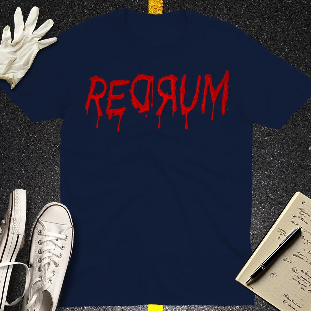 REDRUM Horror Drip T-Shirt - Navy