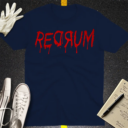 REDRUM Horror Drip T-Shirt - Navy