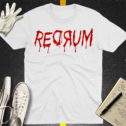 REDRUM Horror Drip T-Shirt - White