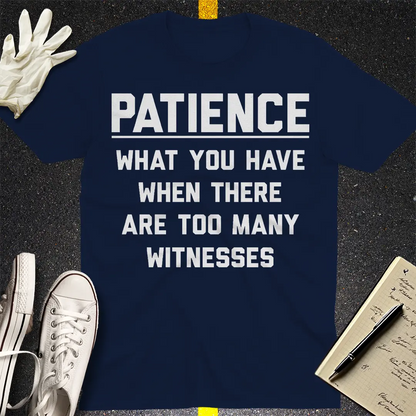 Too Many Witnesses T-Shirt - Navy