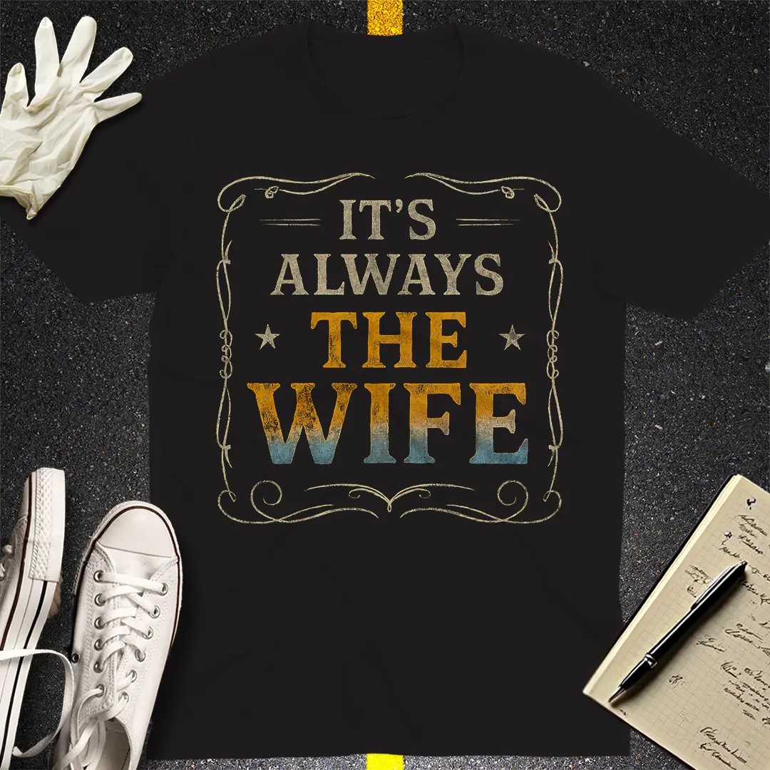 It's Always The Wife T-Shirt - Black
