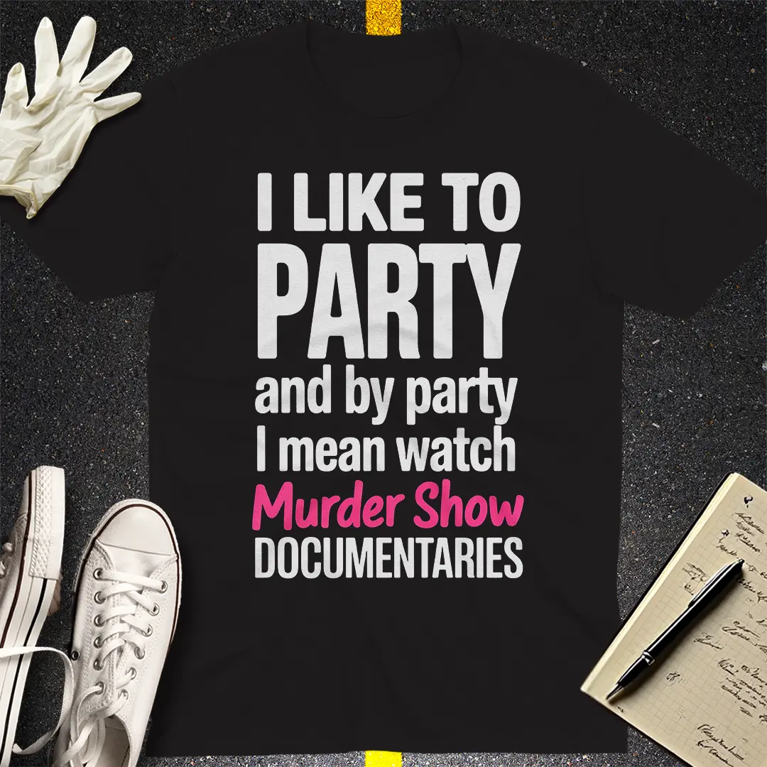 Murder Show Party T-Shirt - Black