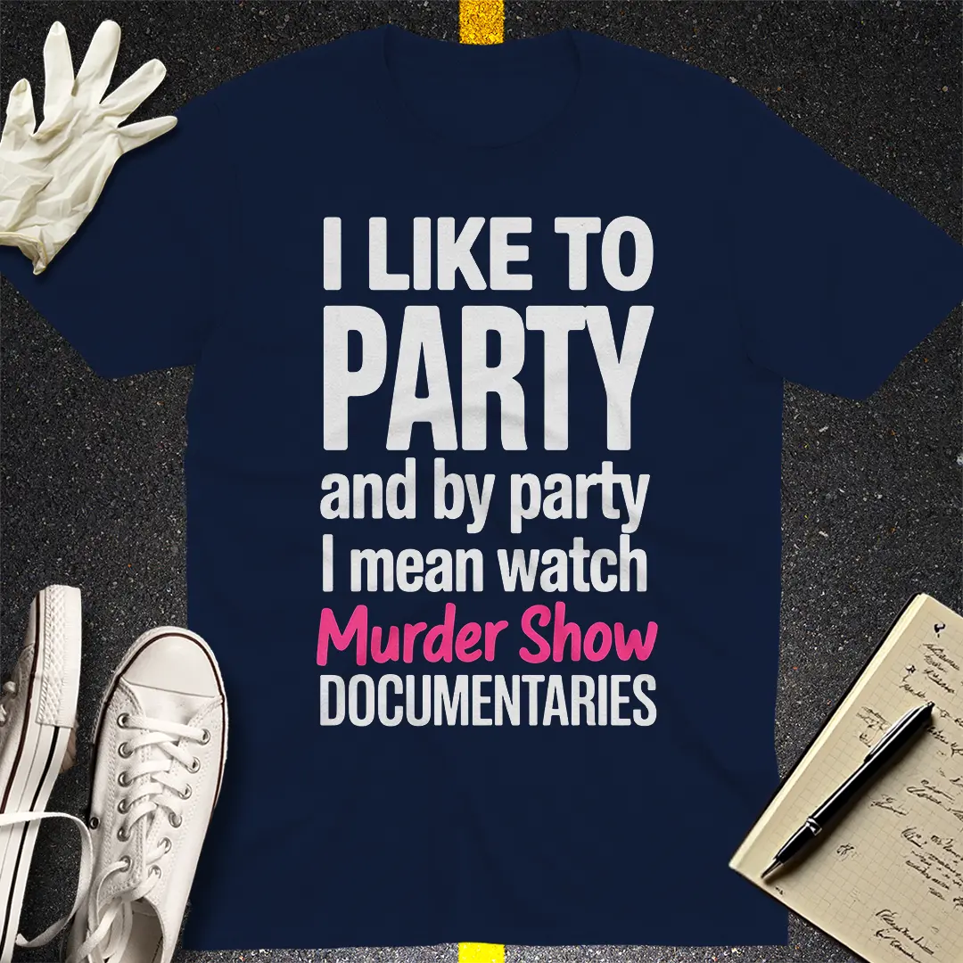 Murder Show Party T-Shirt - Navy