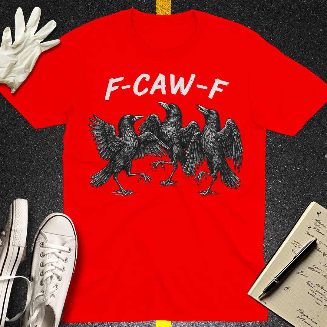 F-CAW-F Dance Party T-Shirt - Red