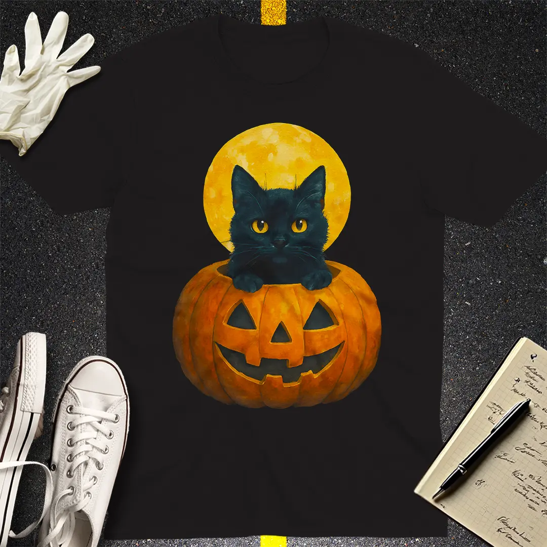 Moonlight Mischief T-Shirt - Black