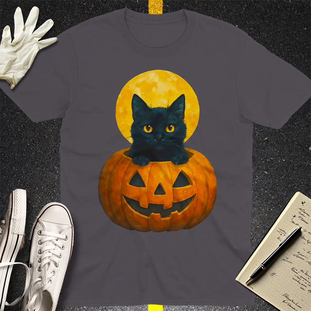 Moonlight Mischief T-Shirt - Charcoal