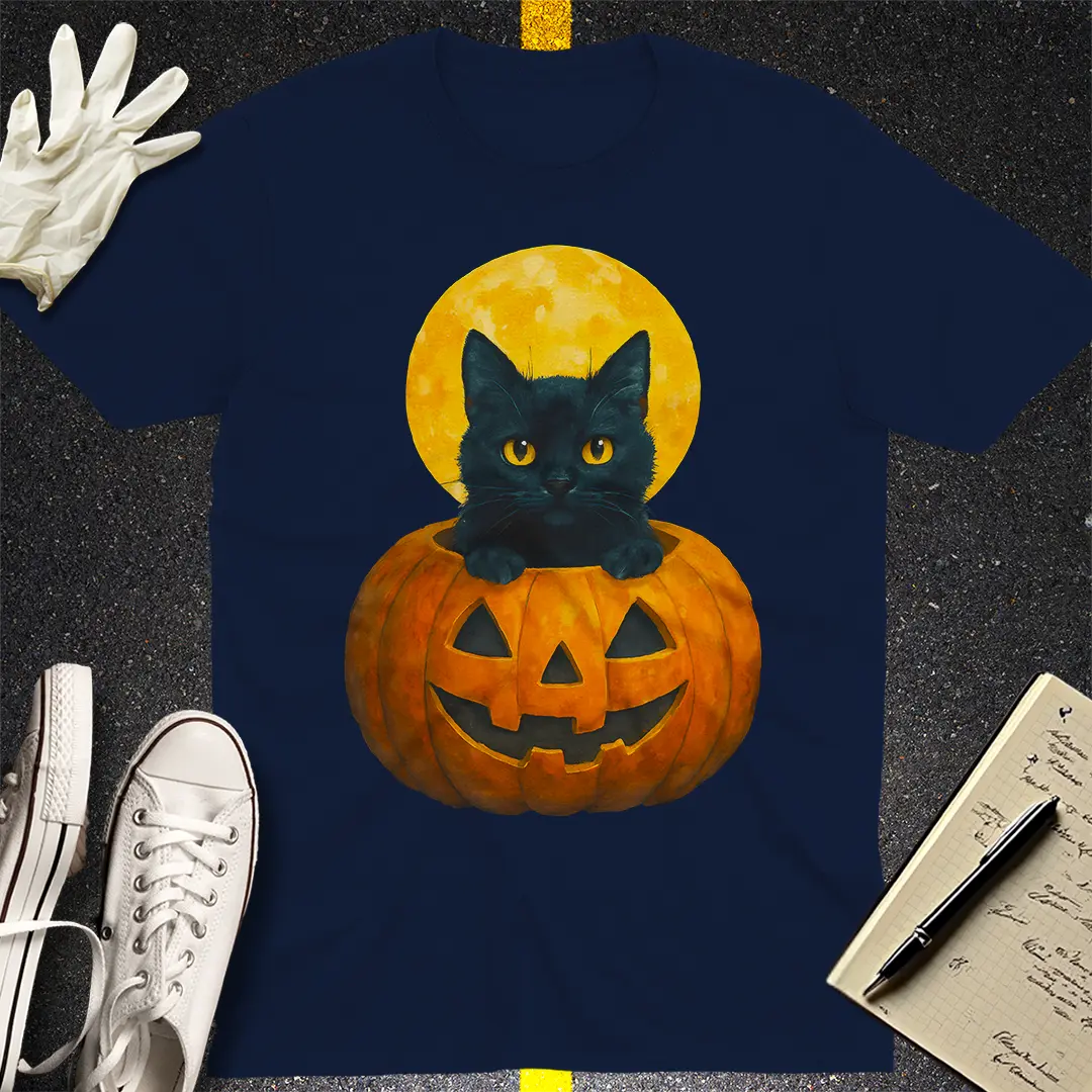 Moonlight Mischief T-Shirt - Navy