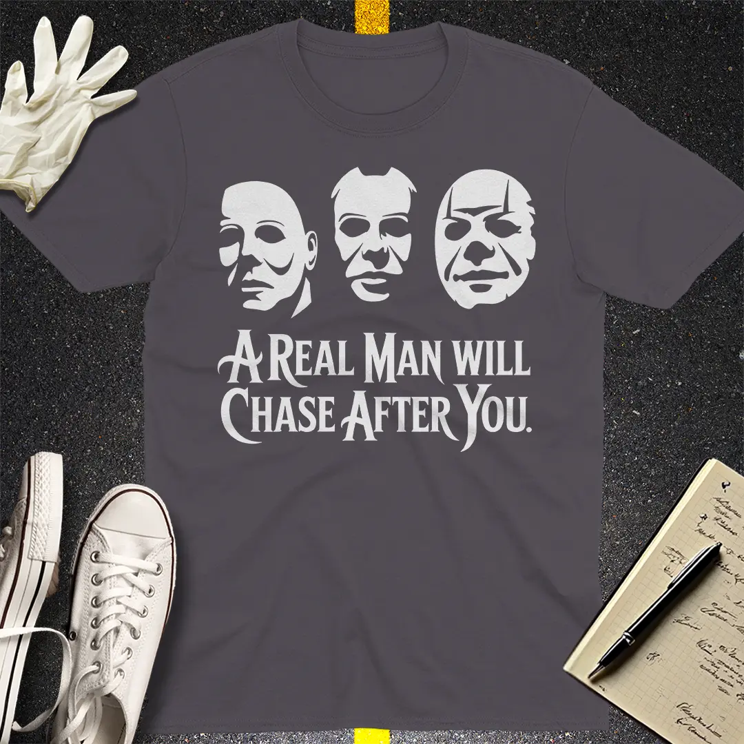 Chase After You Horror T-Shirt - Charcoal