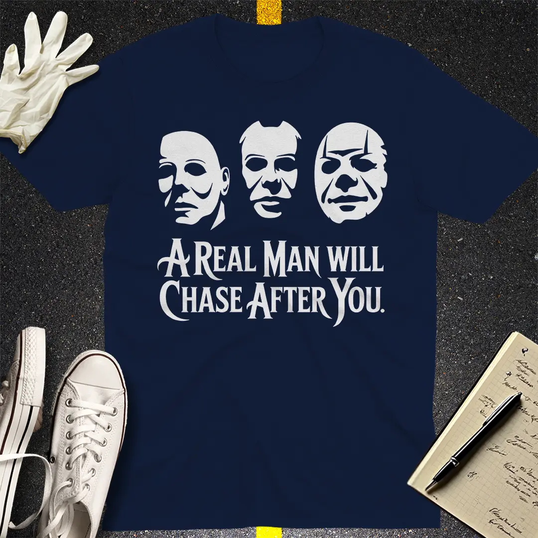 Chase After You Horror T-Shirt - Navy