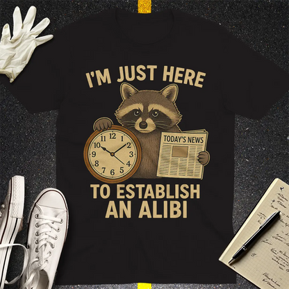 Alibi Raccoon T-Shirt - Black