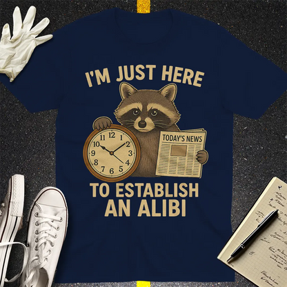 Alibi Raccoon T-Shirt - Navy