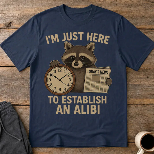 Alibi Raccoon T-Shirt - Navy
