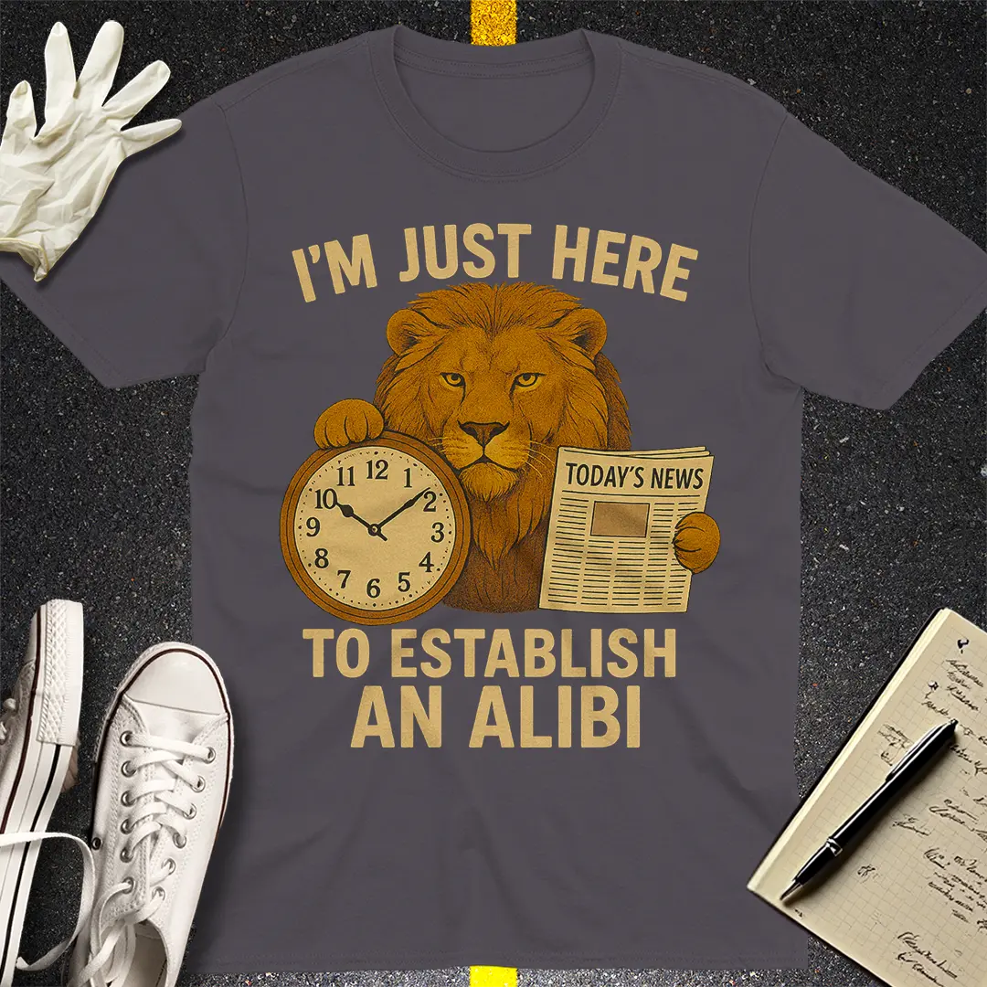Establish an Alibi T-Shirt - Charcoal