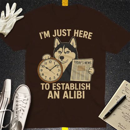 Alibi Husky T-Shirt - Dark Chocolate