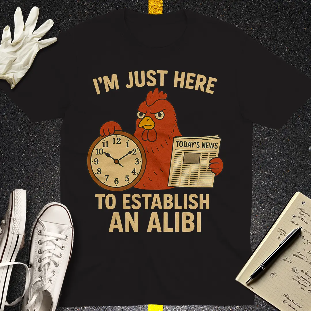Alibi Chicken T-Shirt - Black