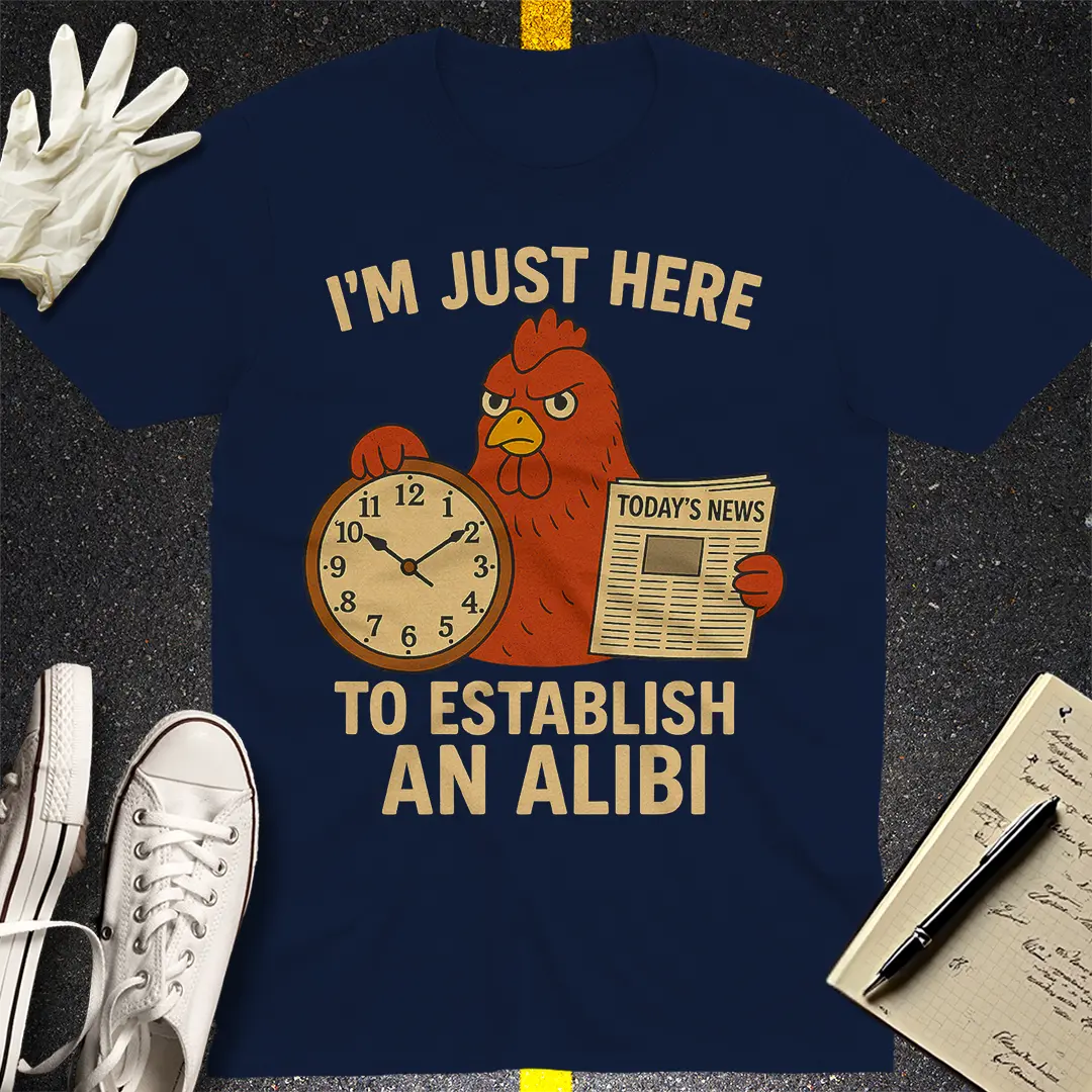 Alibi Chicken T-Shirt - Navy