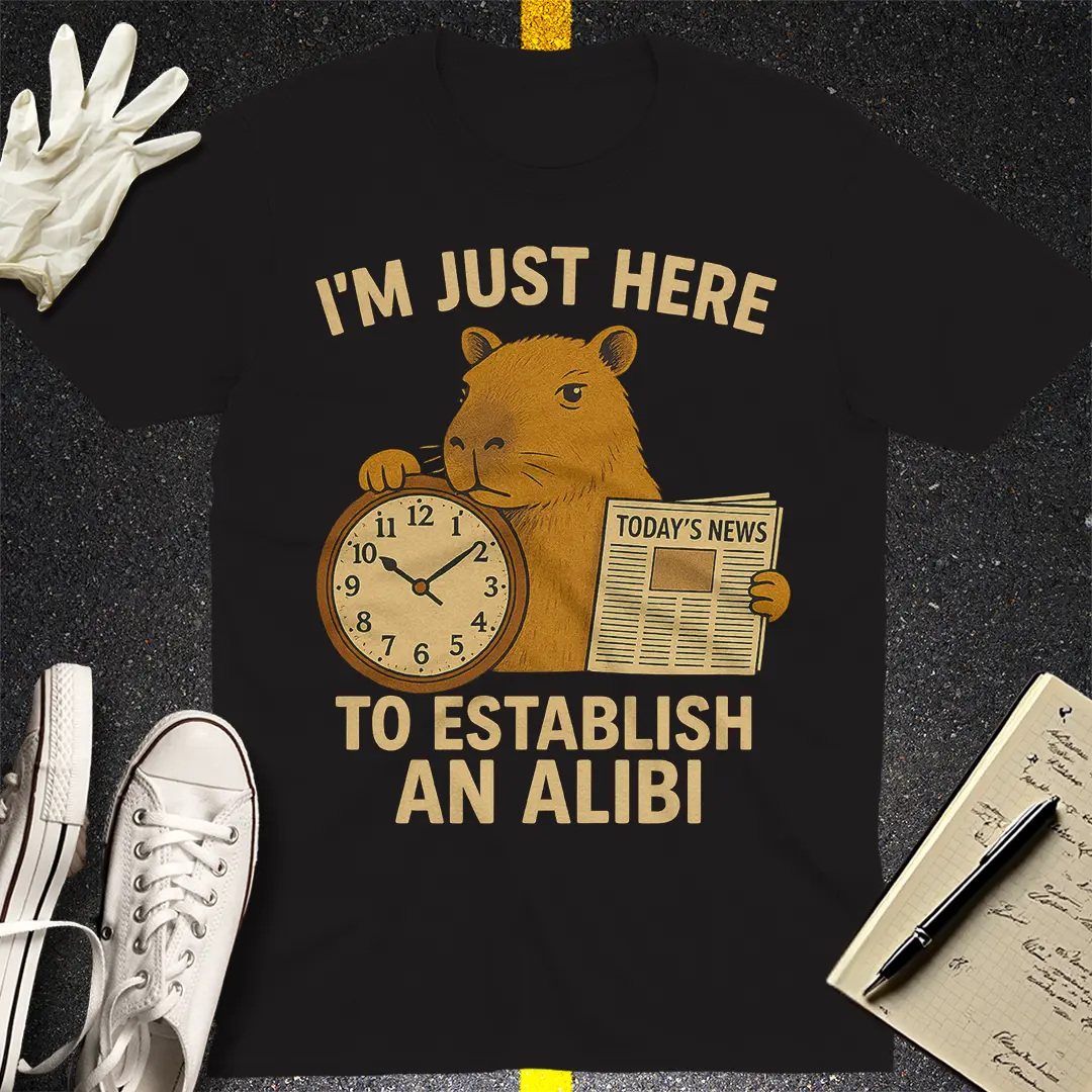 Alibi Capybara T-Shirt - Black