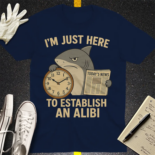 Shark Alibi T-Shirt - Navy