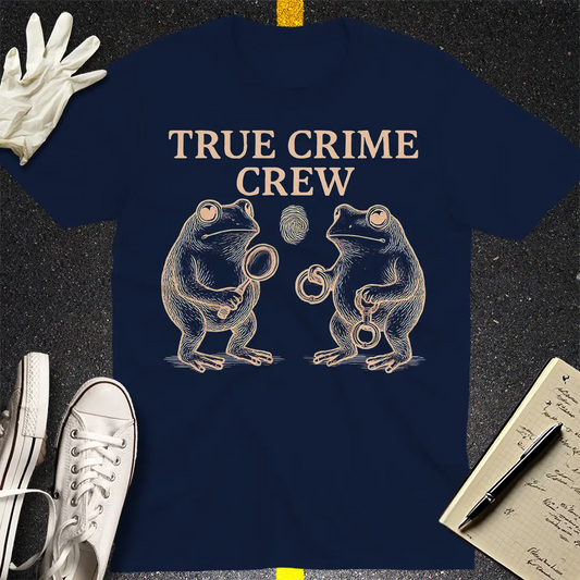 True Crime Crew T-Shirt - Navy