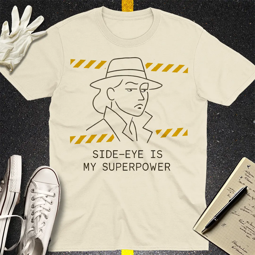 Side-Eye Superpower T-Shirt - Natural
