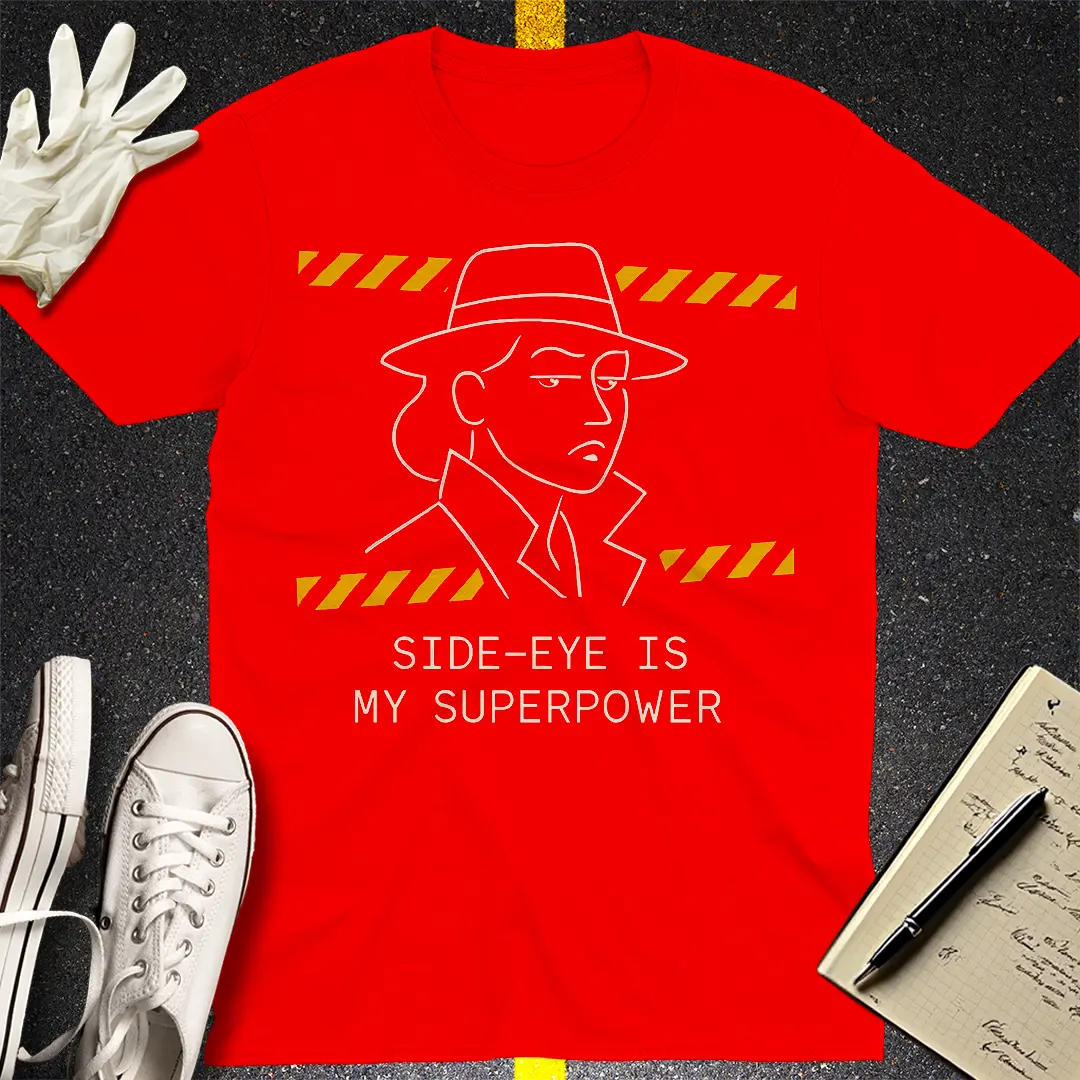 Side-Eye Superpower T-Shirt - Red
