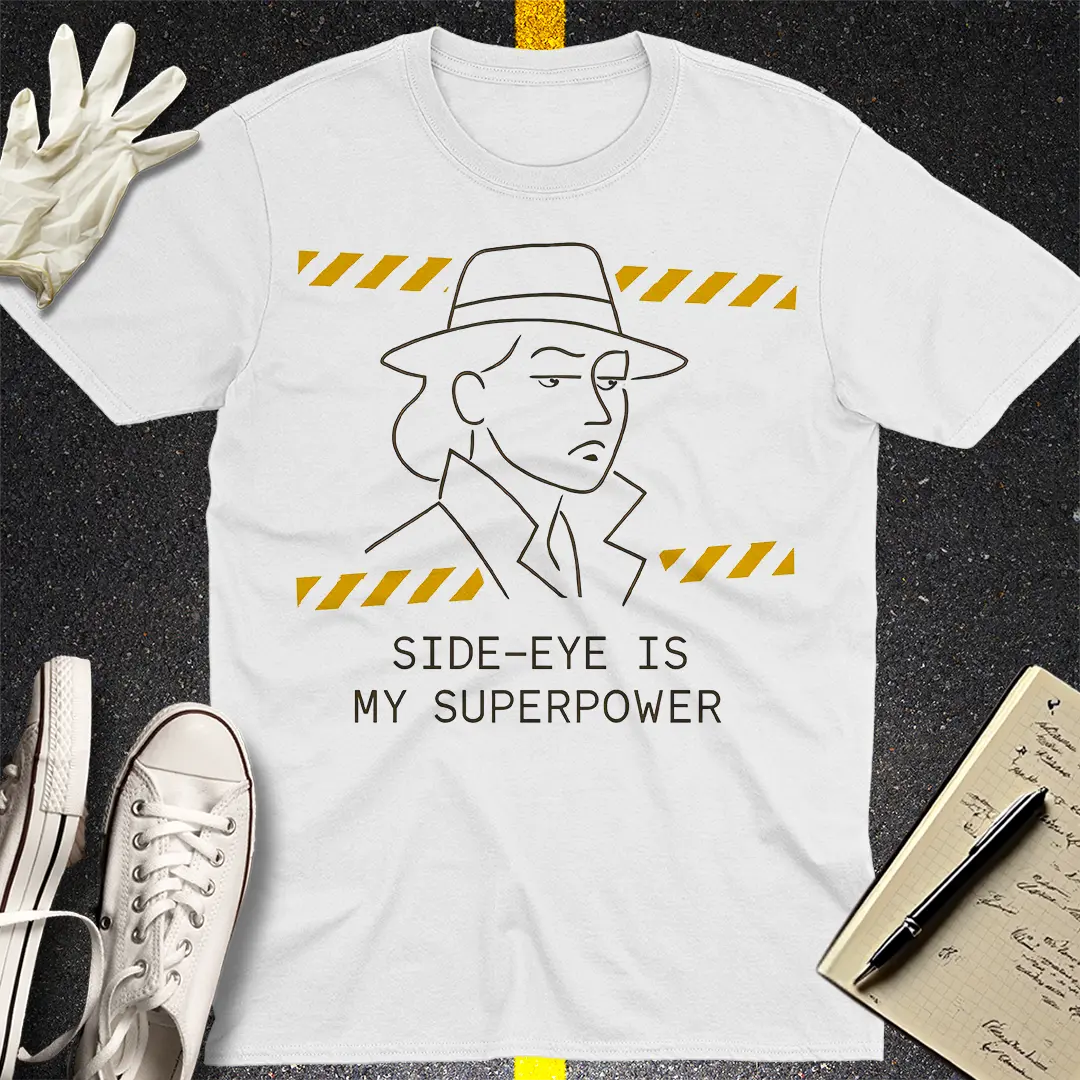 Side-Eye Superpower T-Shirt - White