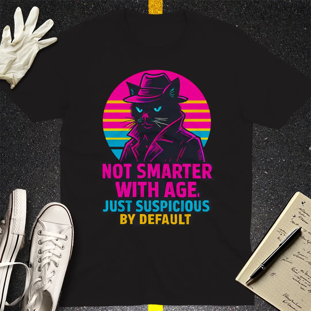 Suspicious Cat Noir T-Shirt - Black