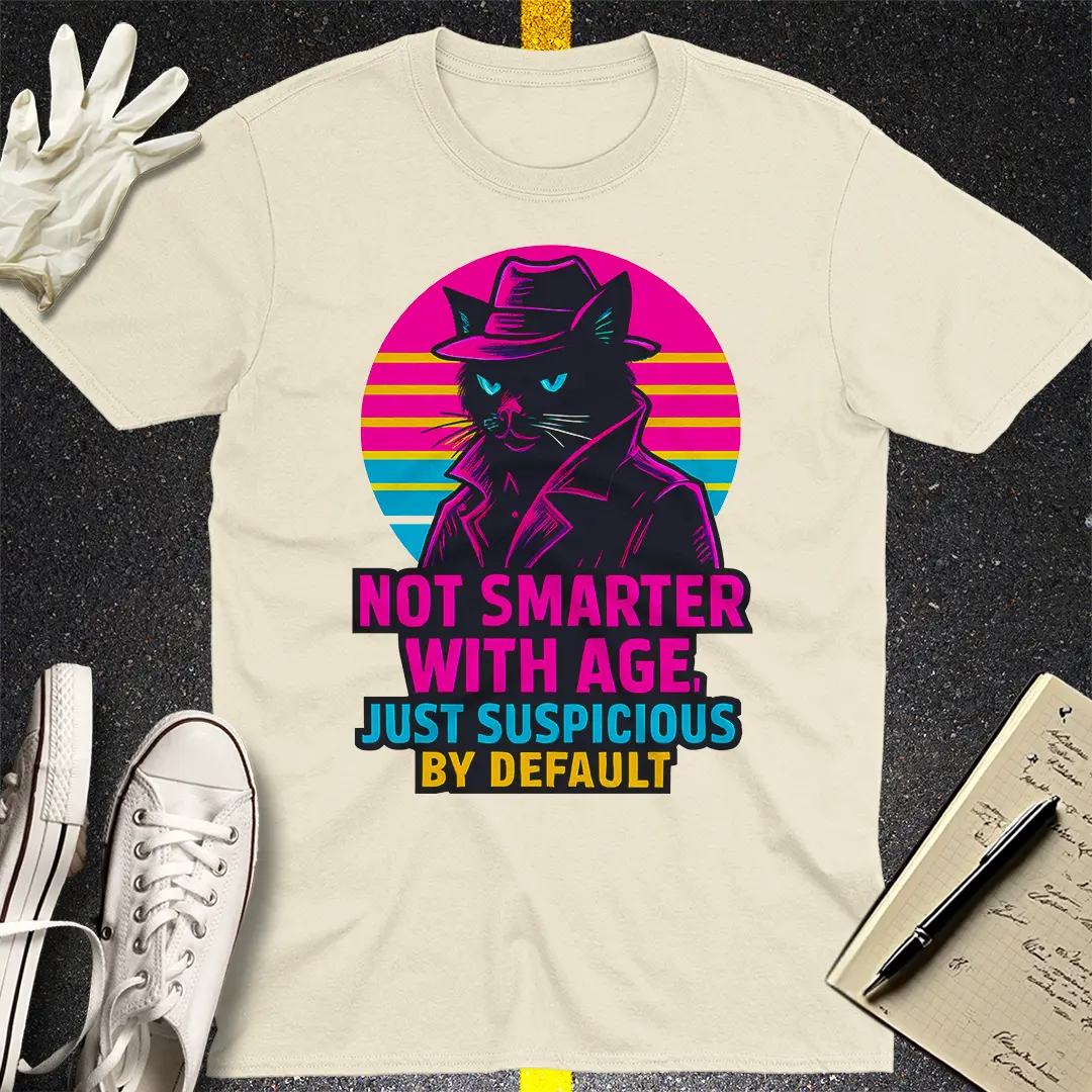 Suspicious Cat Noir T-Shirt - Natural