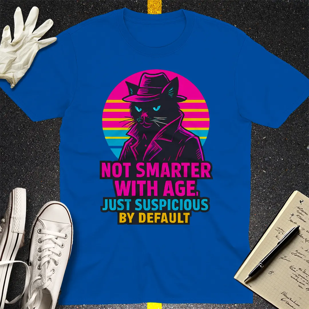 Suspicious Cat Noir T-Shirt - Royal