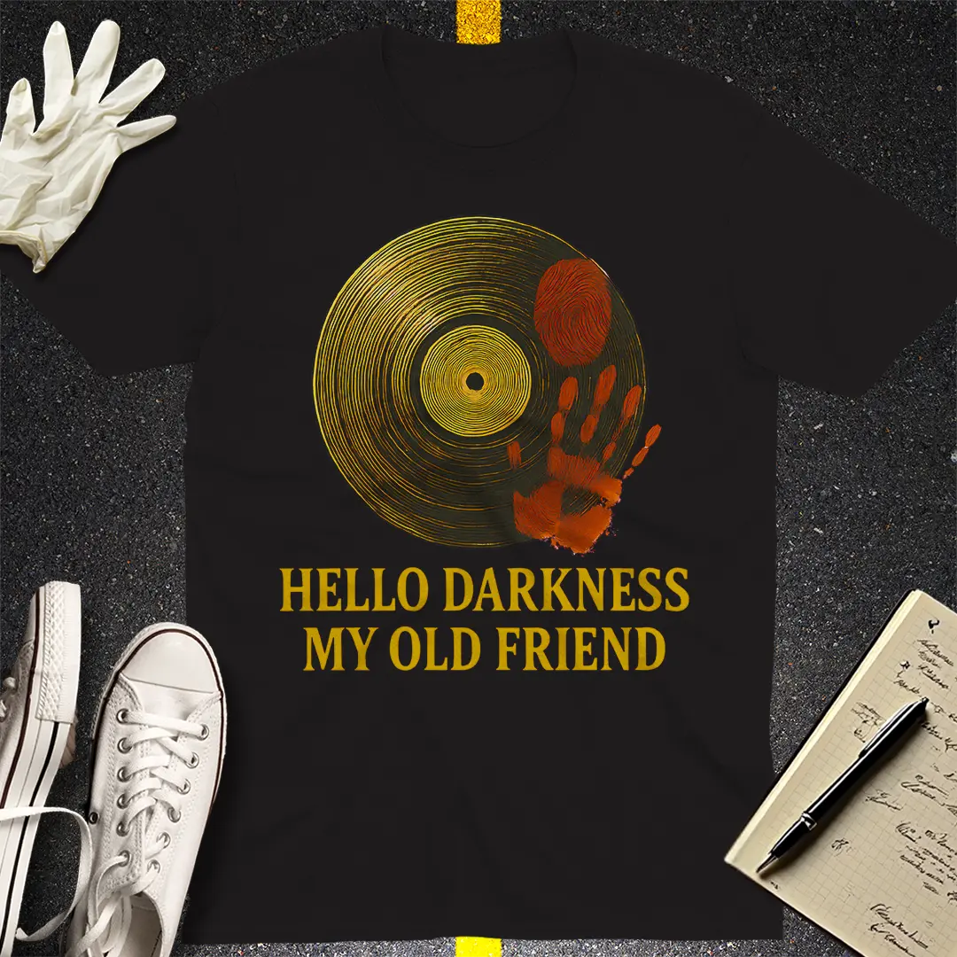 Hello Darkness Retro T-Shirt - Black