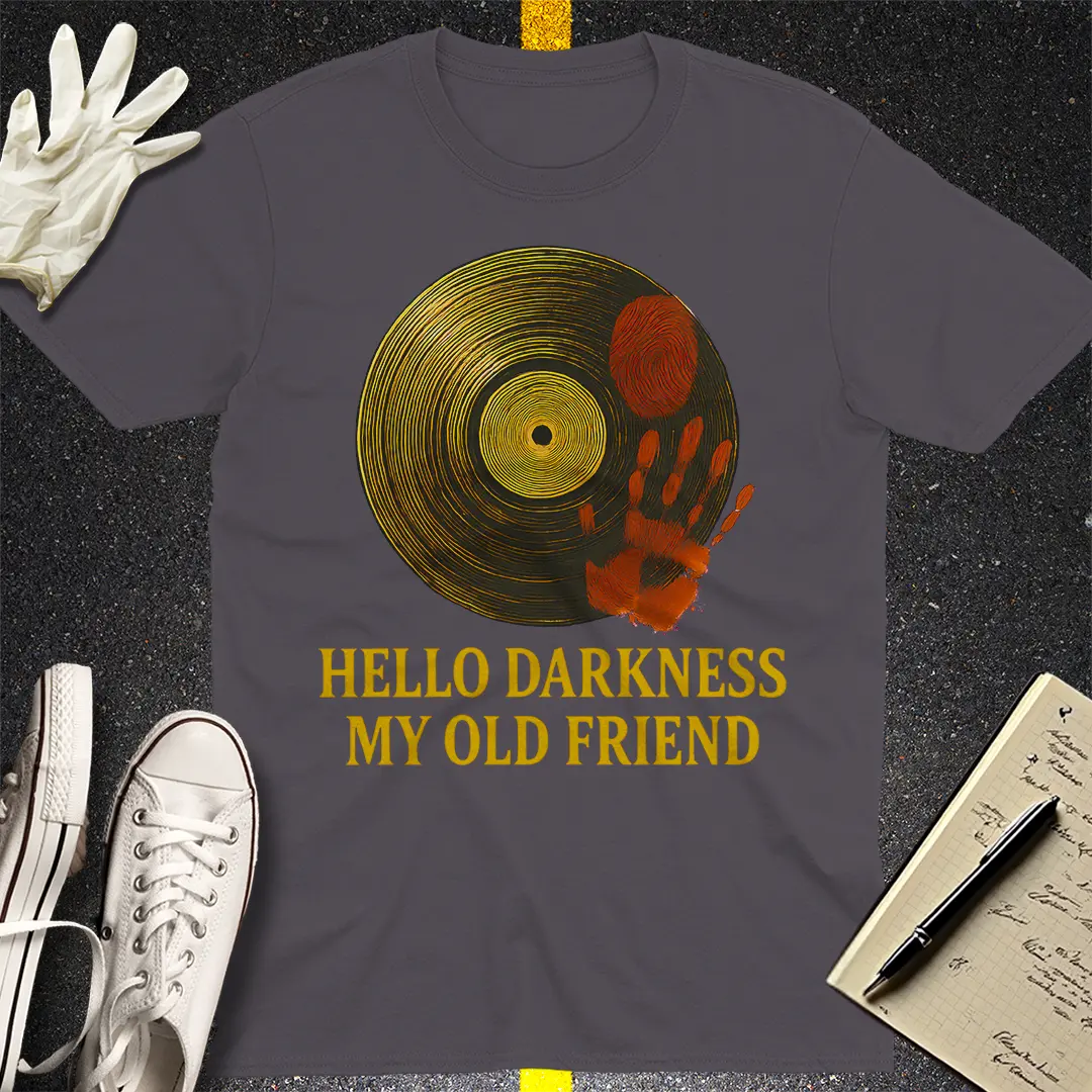Hello Darkness Retro T-Shirt - Charcoal