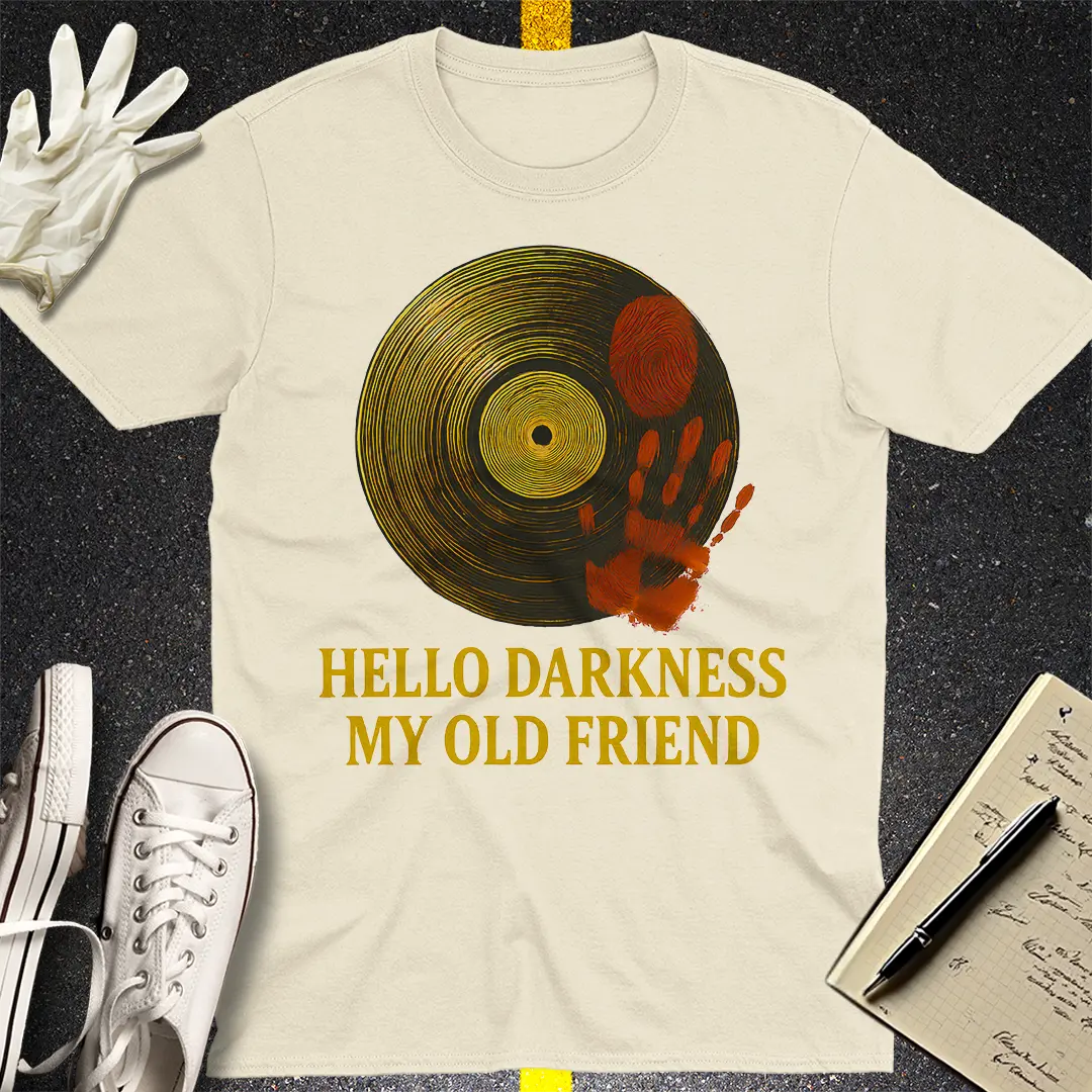 Hello Darkness Retro T-Shirt - Natural