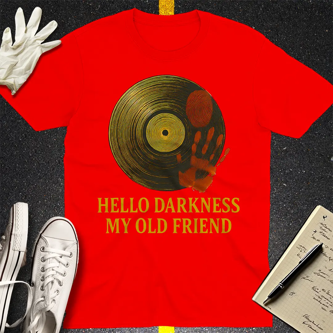 Hello Darkness Retro T-Shirt - Red