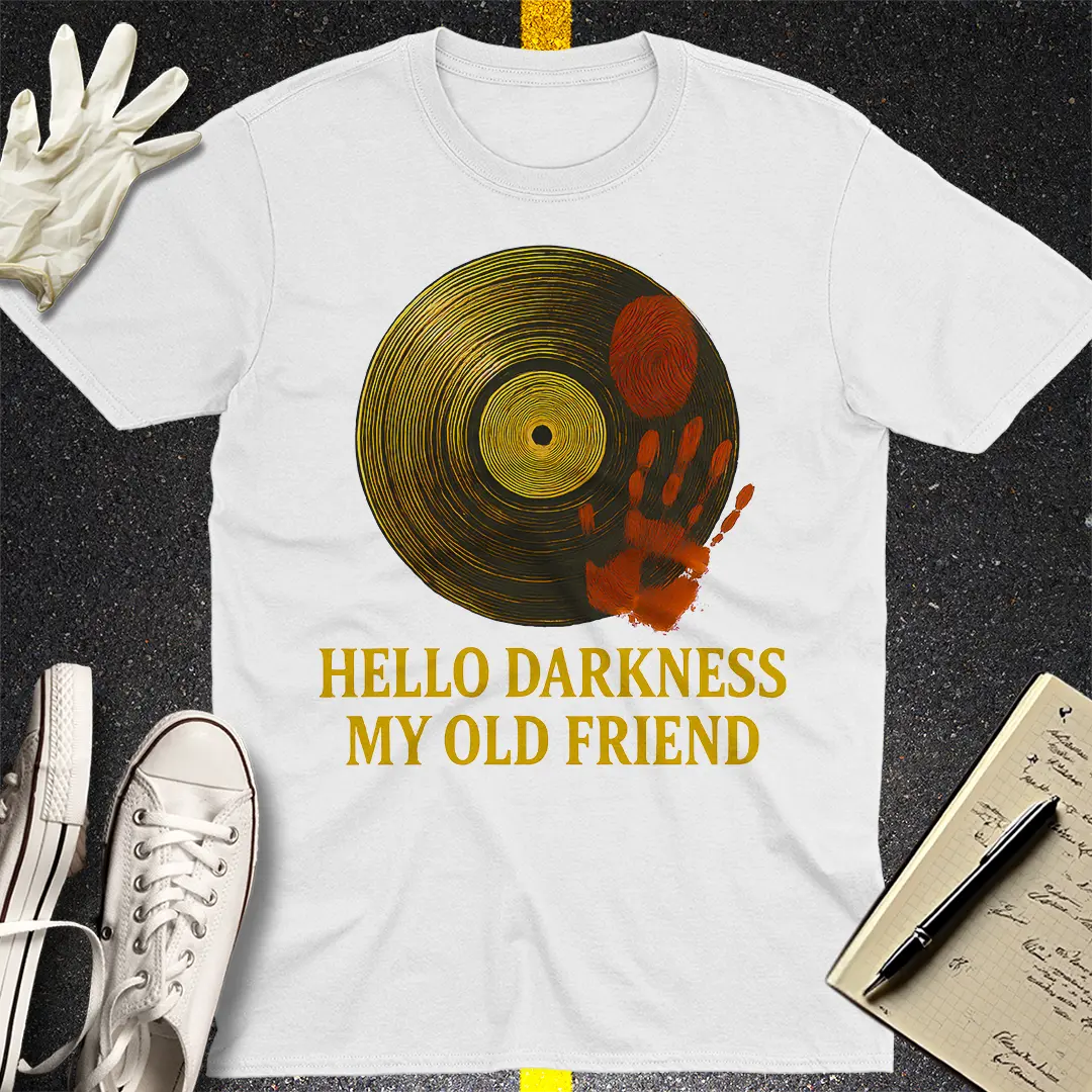Hello Darkness Retro T-Shirt - White