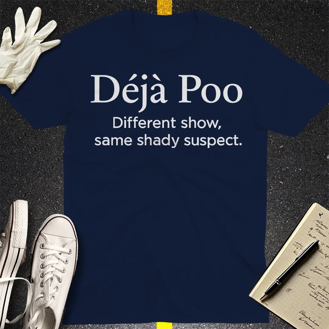 Déjà Poo T-Shirt - Navy