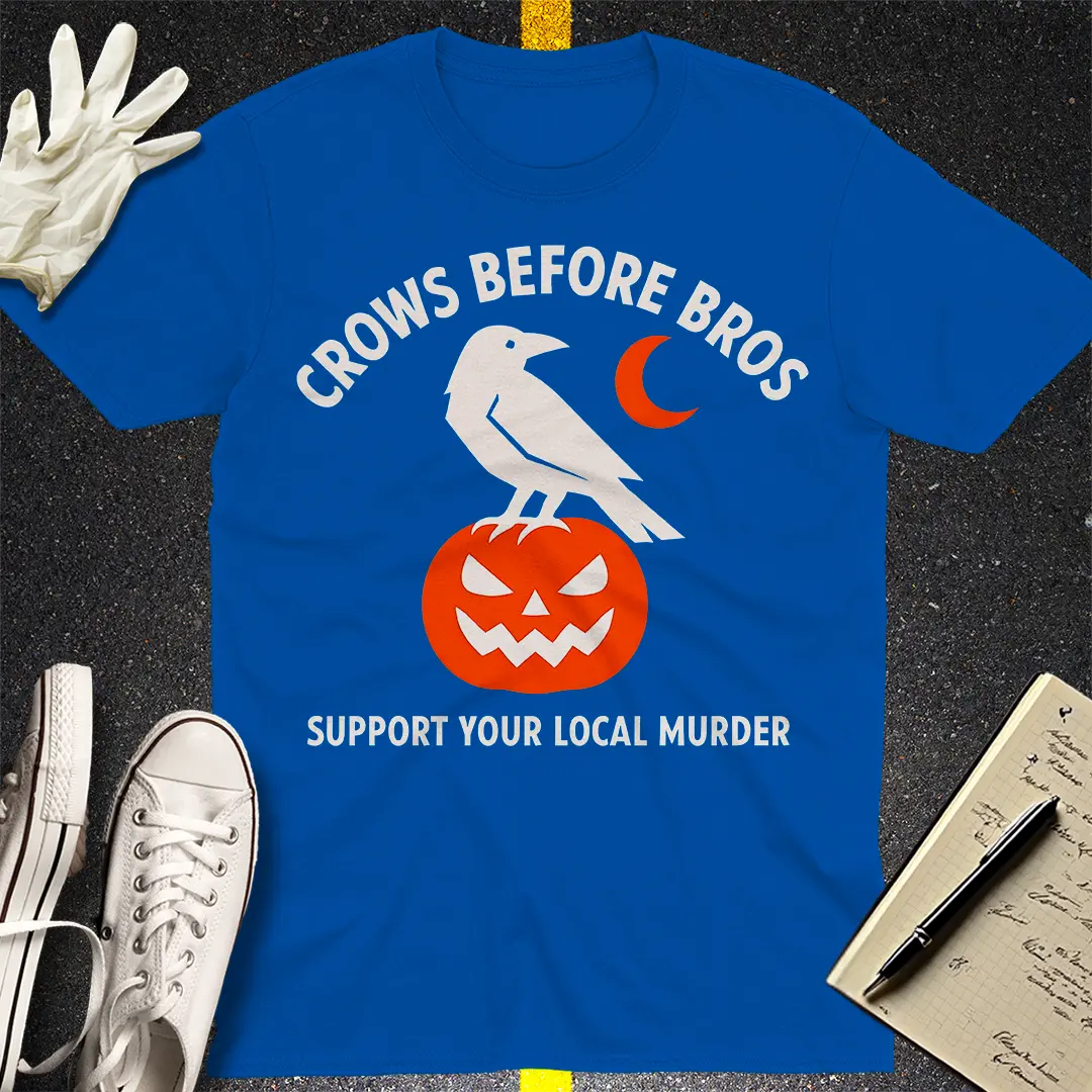 Crows Before Bros T-Shirt - Royal