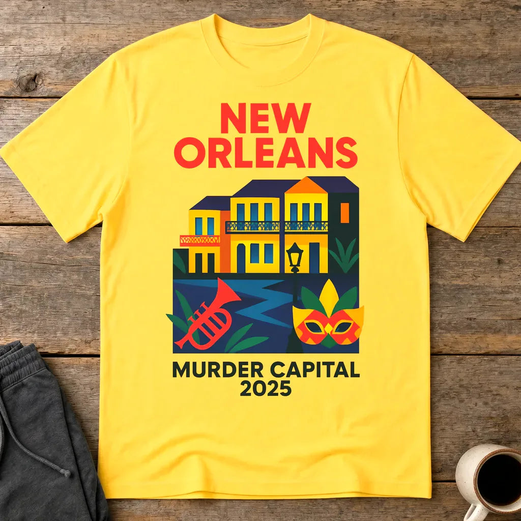 New Orleans Murder Capital 2025 T-Shirt - Daisy