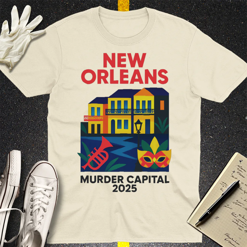 New Orleans Murder Capital 2025 T-Shirt - Natural