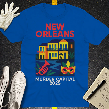 New Orleans Murder Capital 2025 T-Shirt - Royal