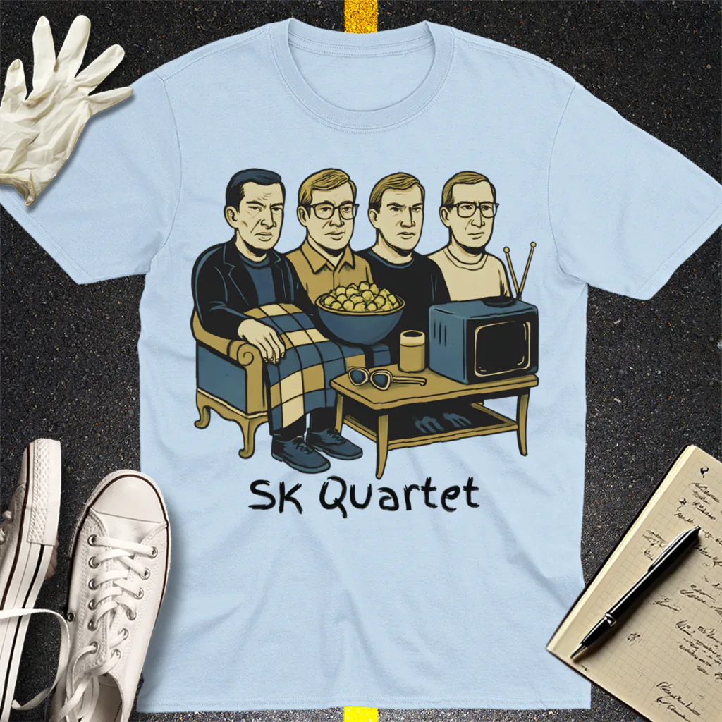 True Crime Couch Club T-Shirt - Light Blue