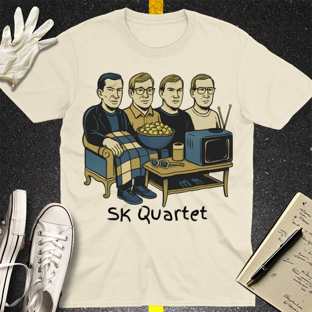 True Crime Couch Club T-Shirt - Natural